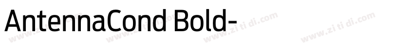 AntennaCond Bold字体转换